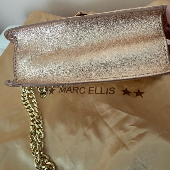 NWT.MarcEllis Gold Sparkling Bag Leather.Made in Italy.Perfect present. - Picture 13 of 13